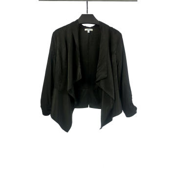 Black Blazer With Long Sleeves With Lapels
